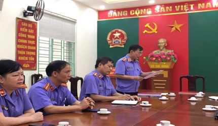 Cụm thi đua số 5 - Viện KSND thành phố Hà Nội tổ chức Hội nghị ký bản...